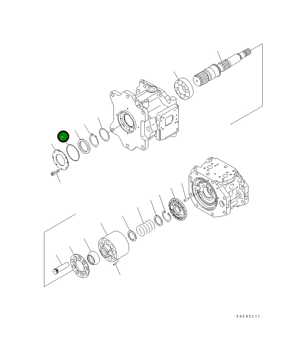 Кольцо уплотнительное (O-Ring) 07000-A2130 Komatsu