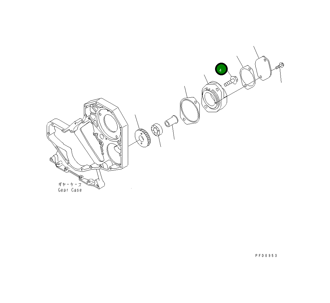 Болт 6732-21-6920 Komatsu