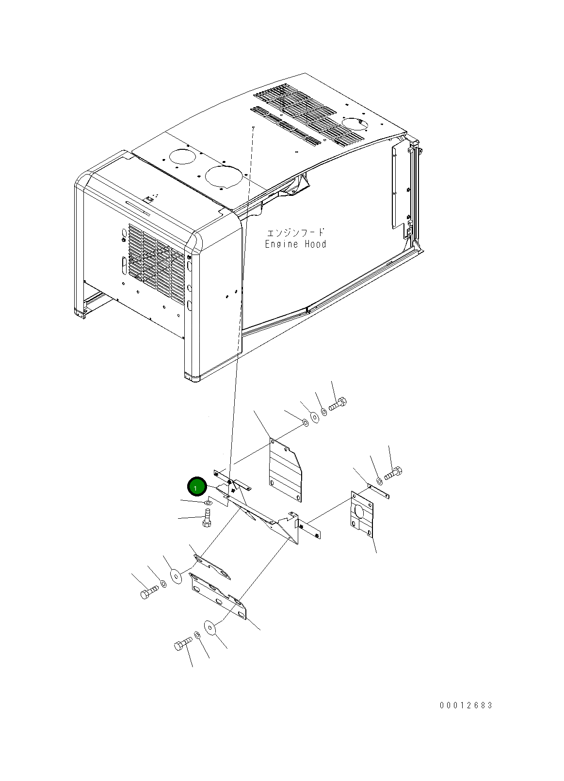 Крышка 417-54-31441 Komatsu