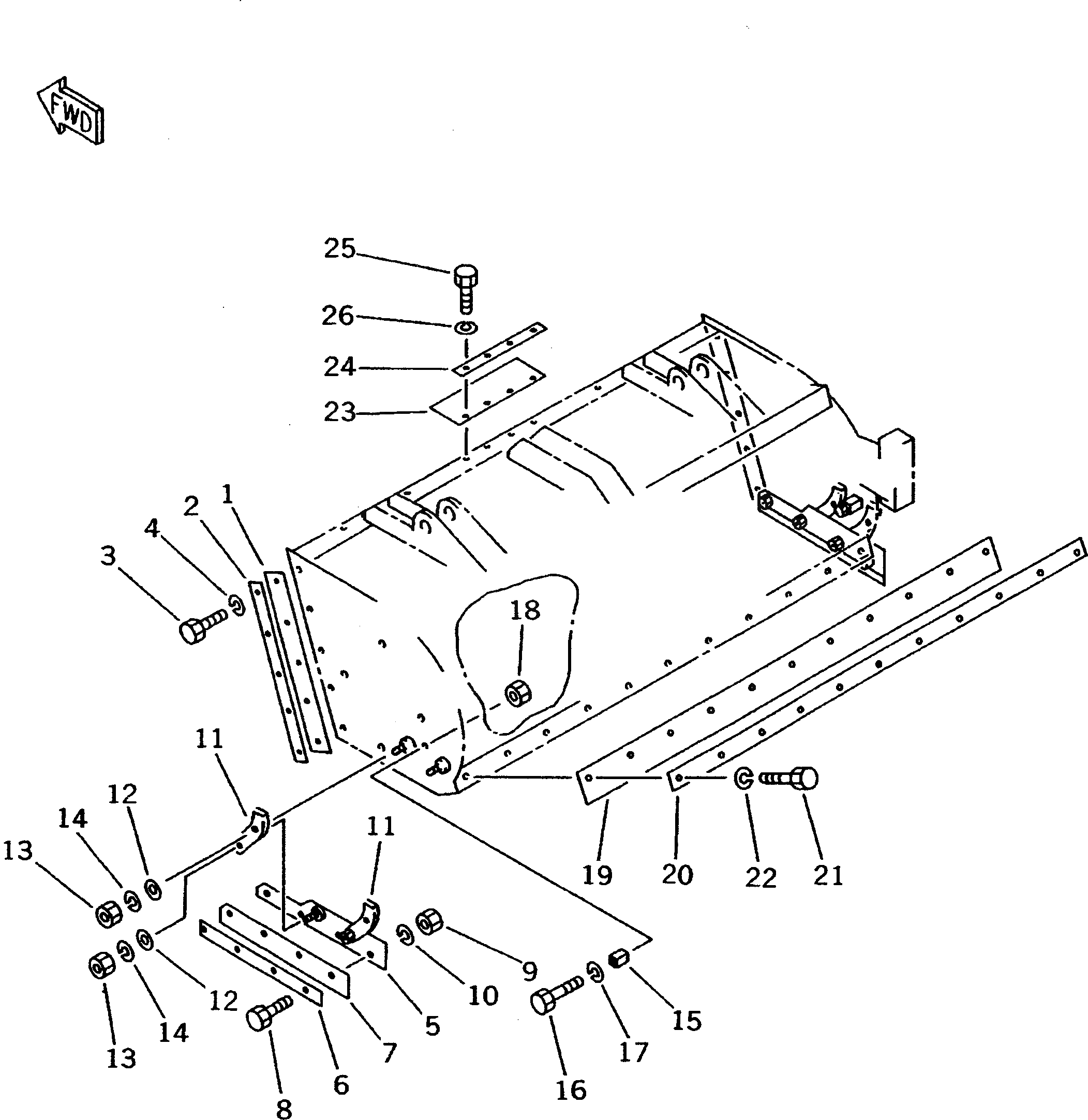 Болт 362-N90-4260  Komatsu