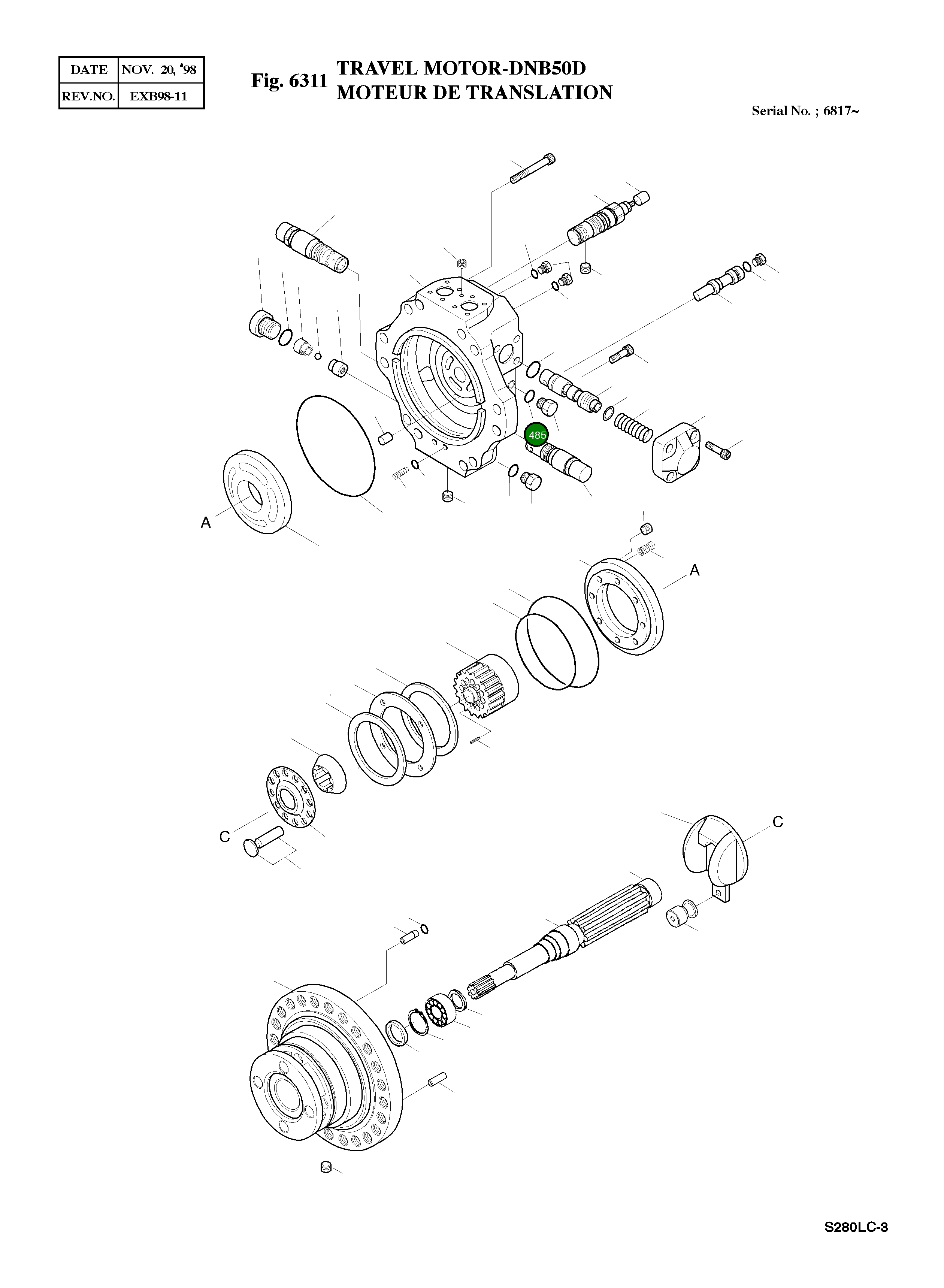 Кольцо уплотнительное (O-Ring) 216292 Komatsu