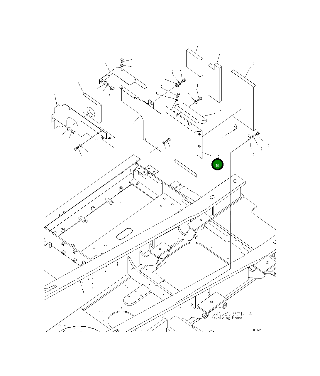 Крышка 207-54-76511  Komatsu