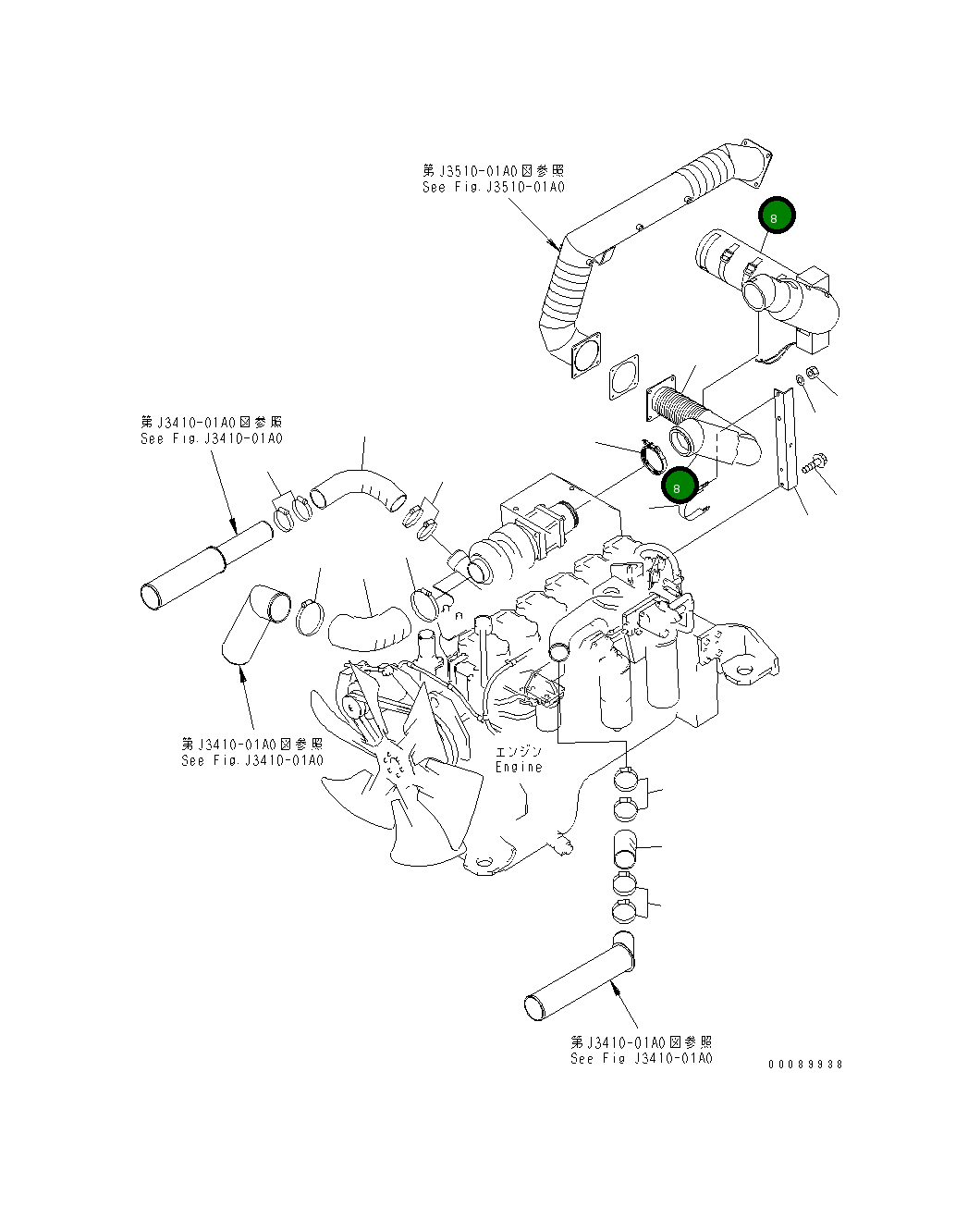 Крышка 56D-02-11133  Komatsu