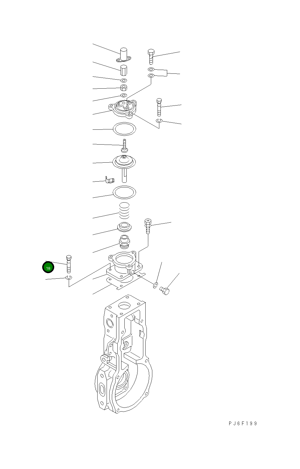 Болт DK154062-50 Komatsu