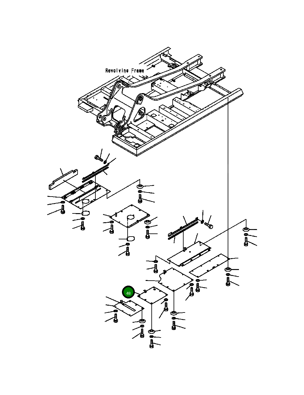 Крышка 20Y-54-64181  Komatsu