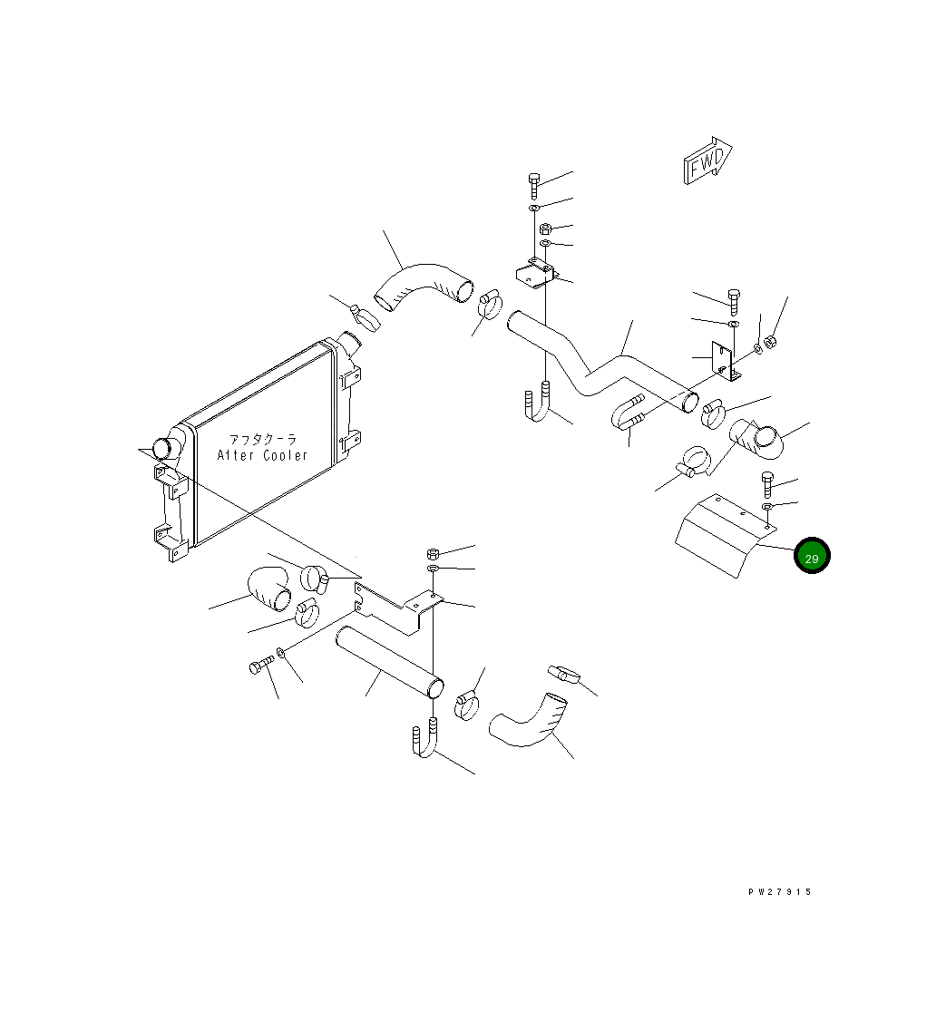 Крышка 208-54-64350 Komatsu