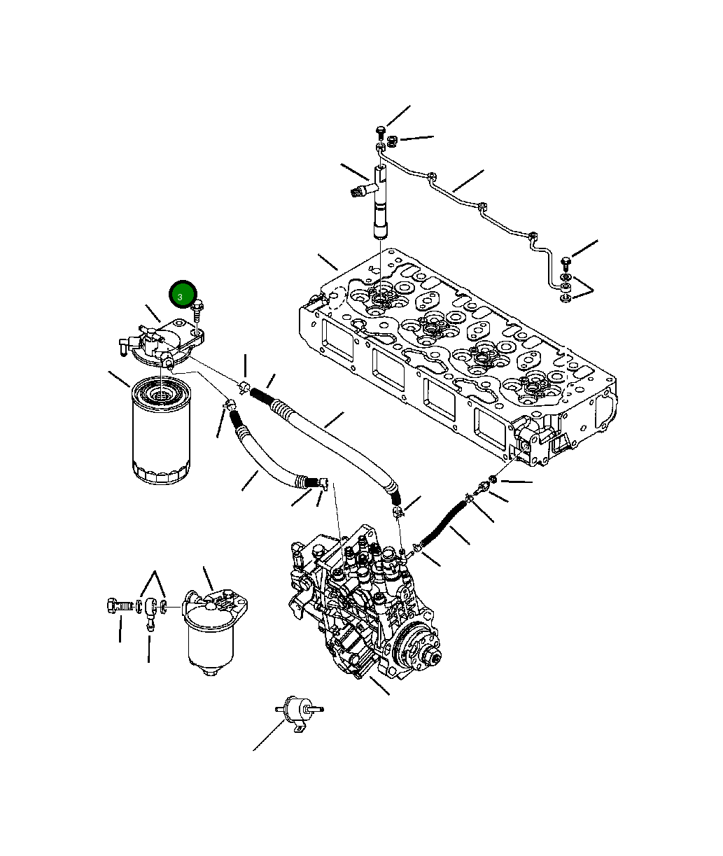 Болт YM26106080302  Komatsu