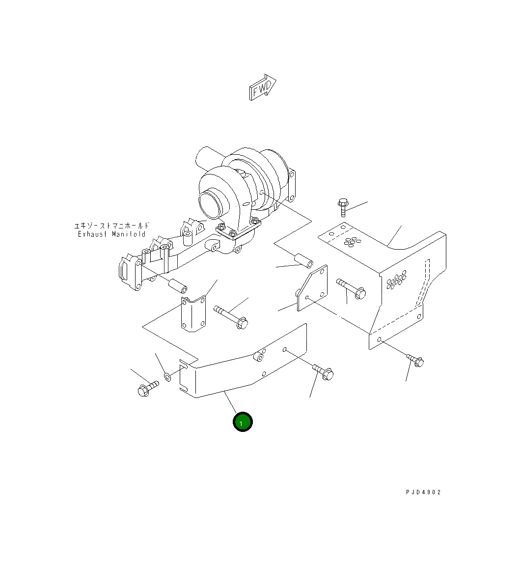 Крышка 124-01-51711 Komatsu