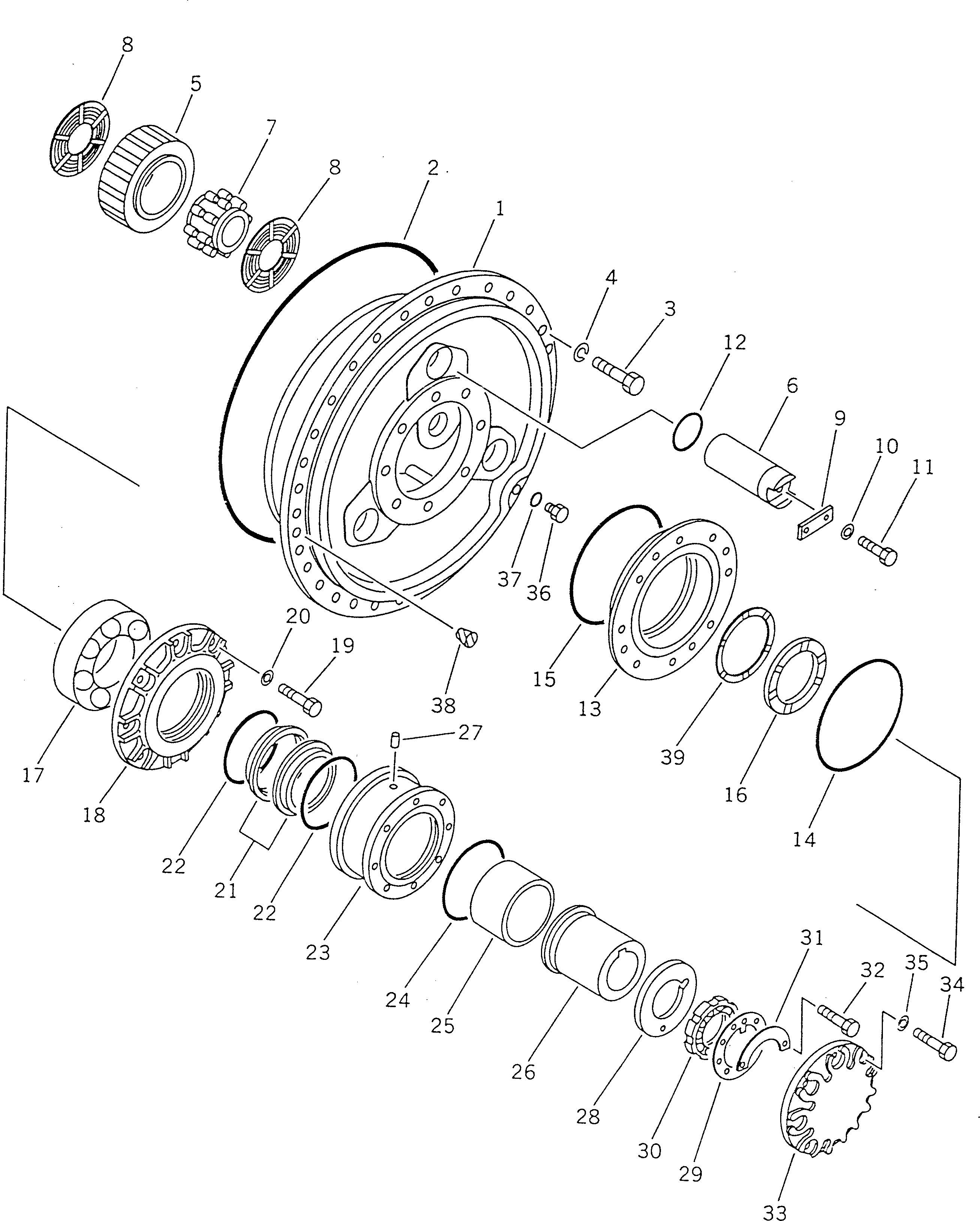Подшипник 195-27-12391 Komatsu