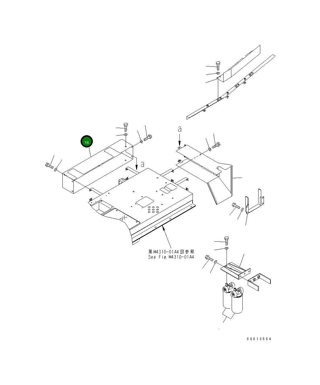 Крышка 427-S05-3410 Komatsu