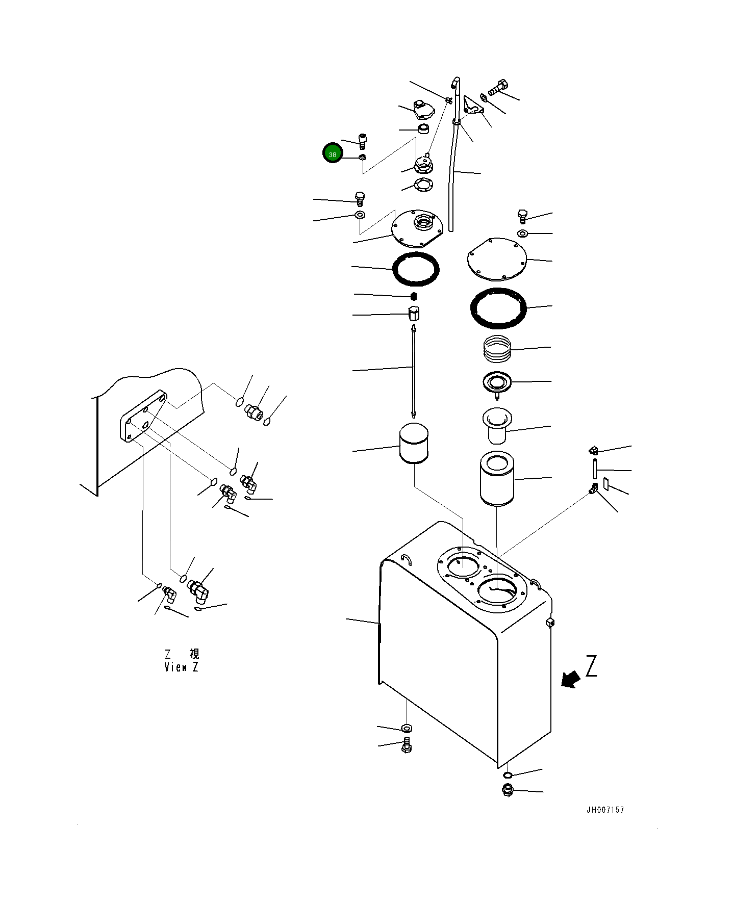 Болт 0125270516 Komatsu