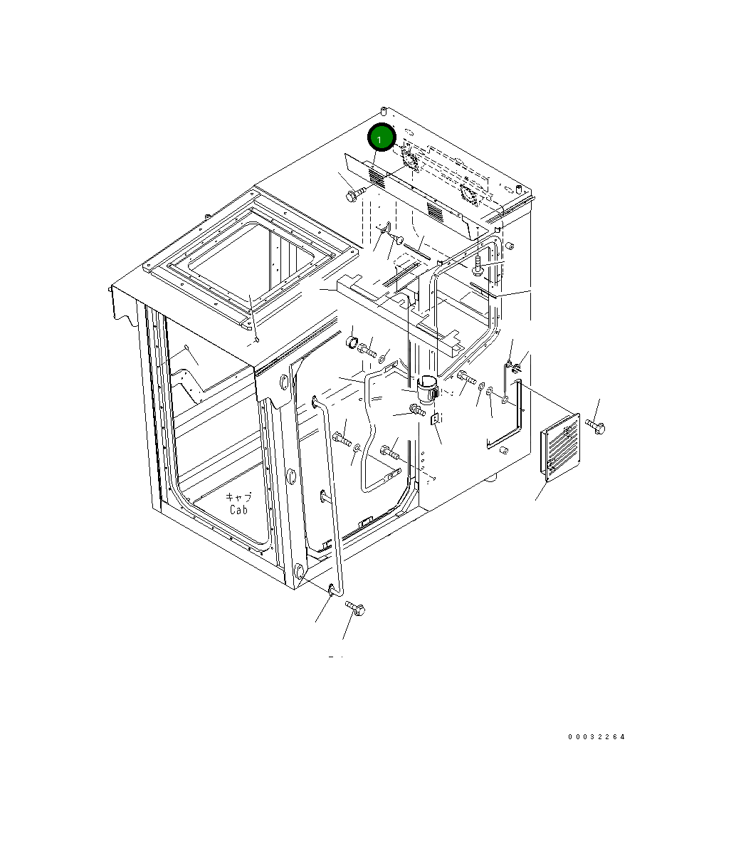 Крышка 207-54-89320 Komatsu