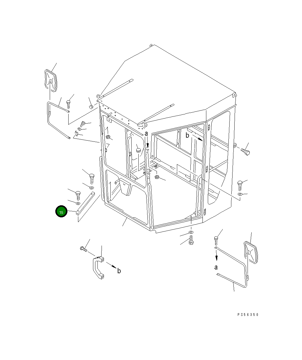 Крышка 23D-950-1731 Komatsu