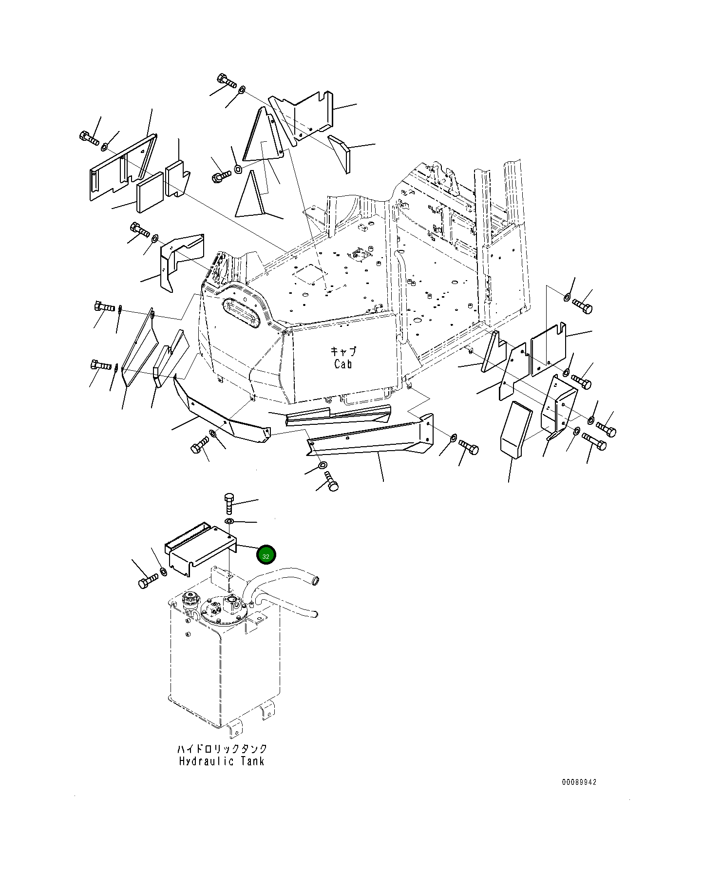 Крышка 419-54-48931 Komatsu