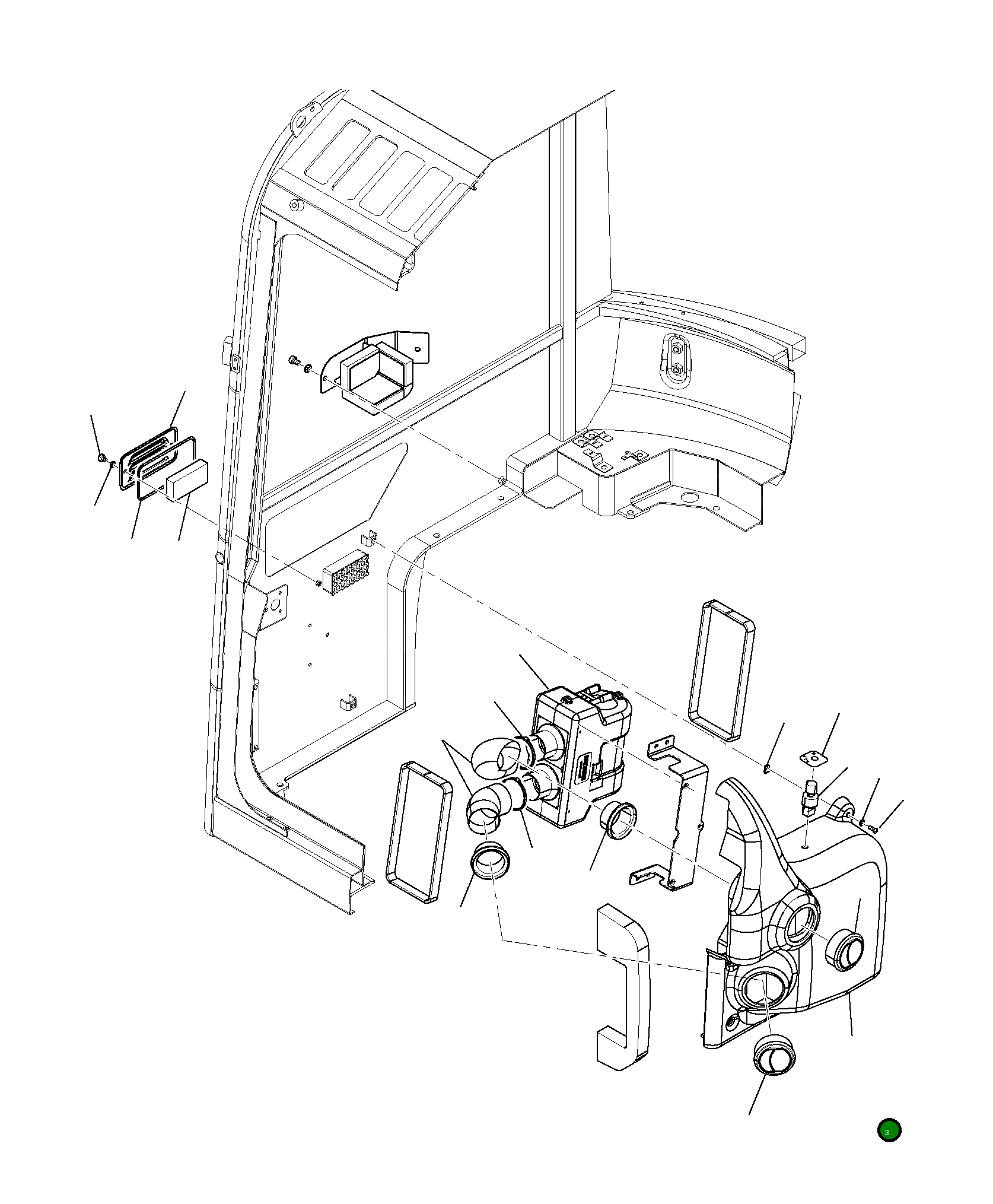 Крышка 22J-54-R9150 Komatsu