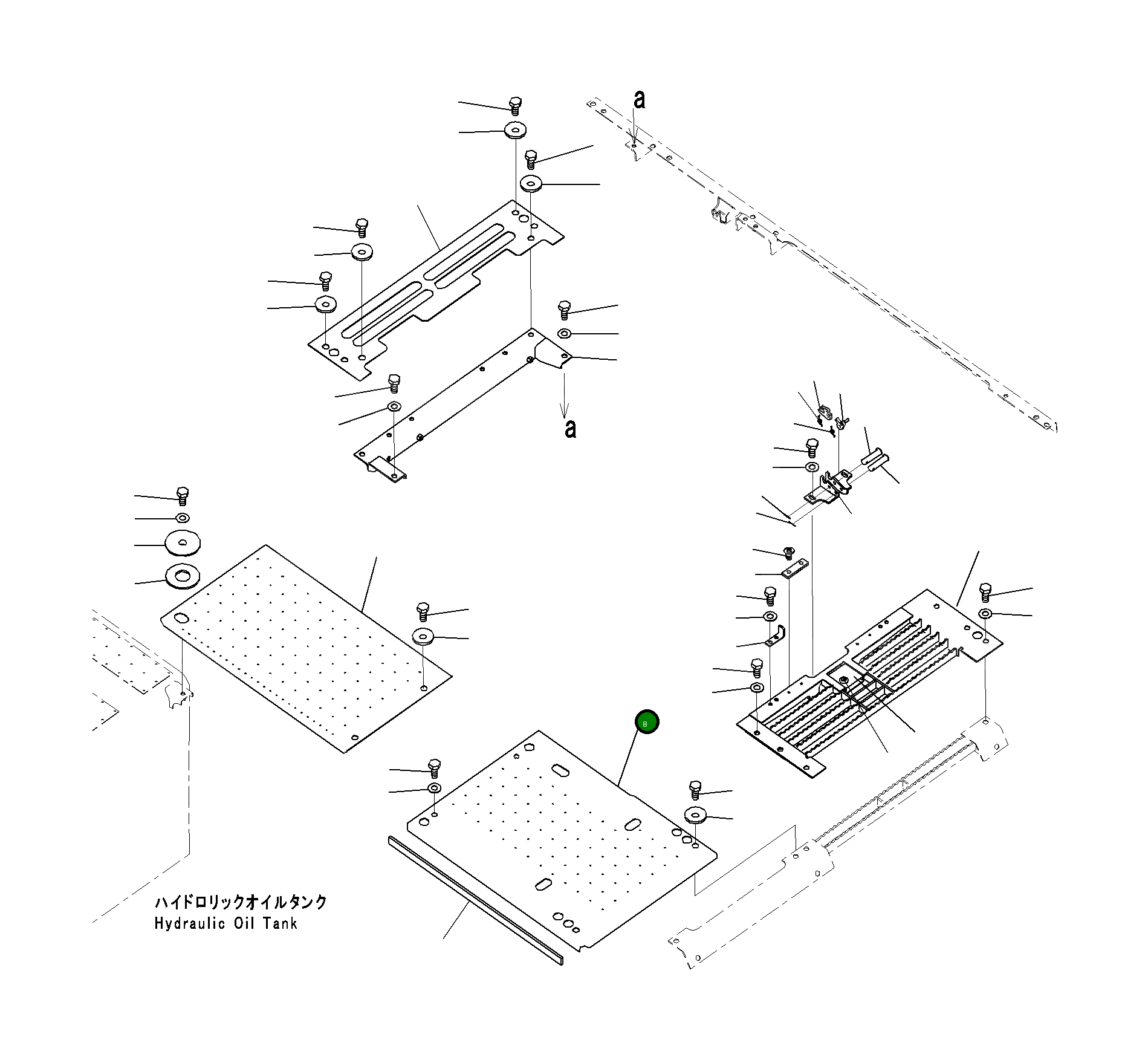 Крышка 20Y-54-73741 Komatsu