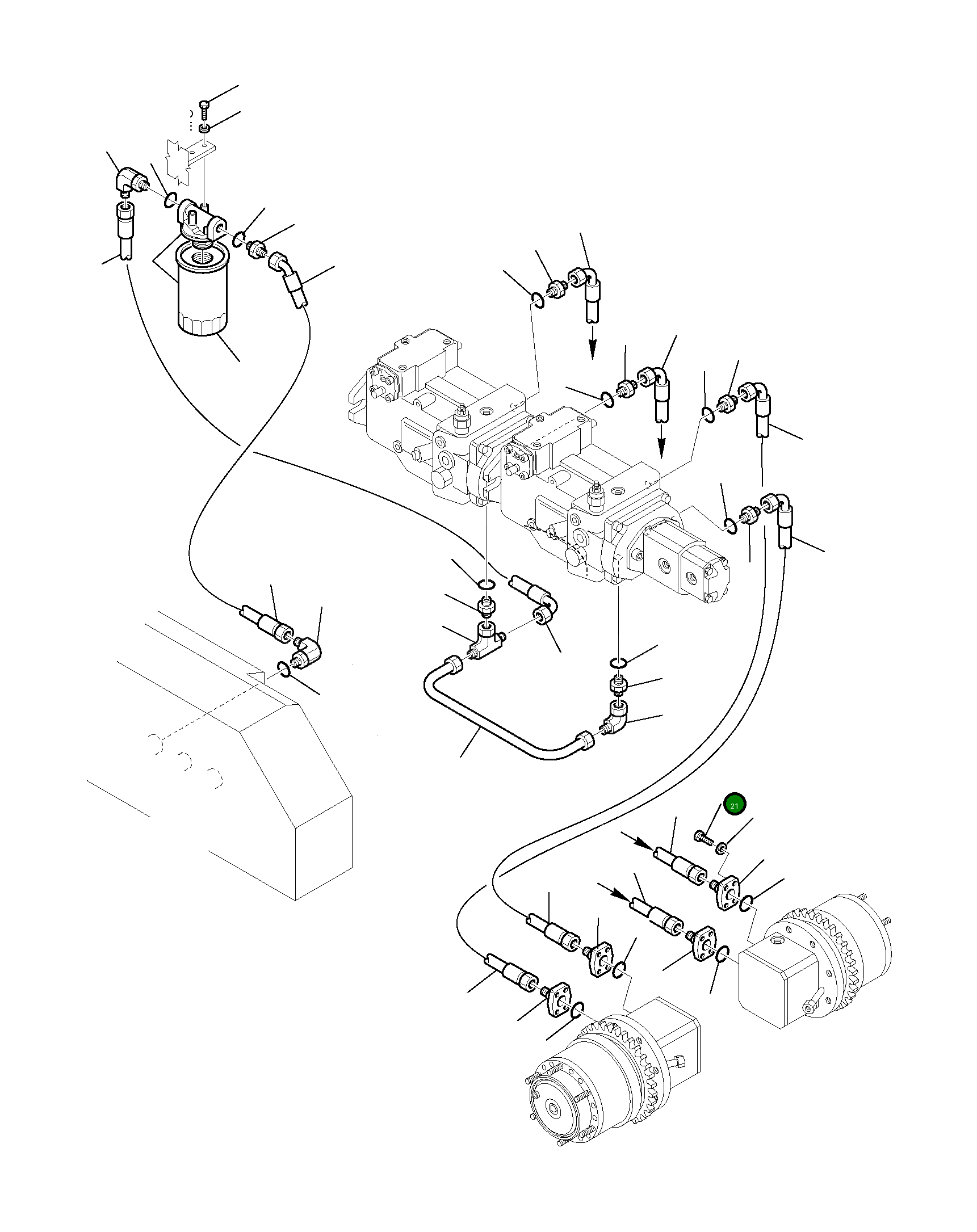 Болт 801044023 Komatsu