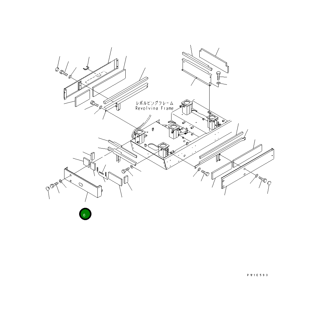 Крышка 21N-53-31440 Komatsu