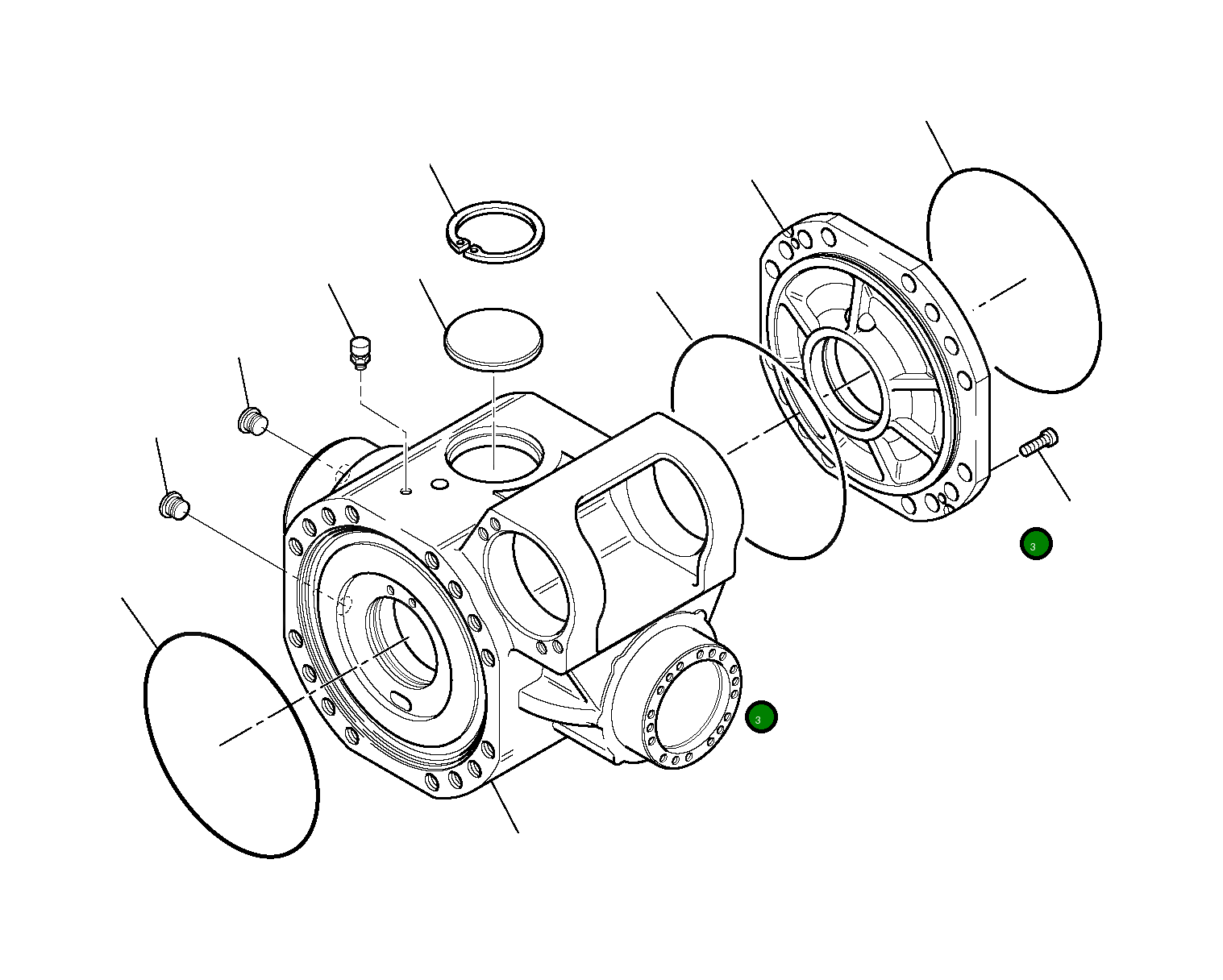 Кольцо уплотнительное (O-Ring) HU0105178 Komatsu