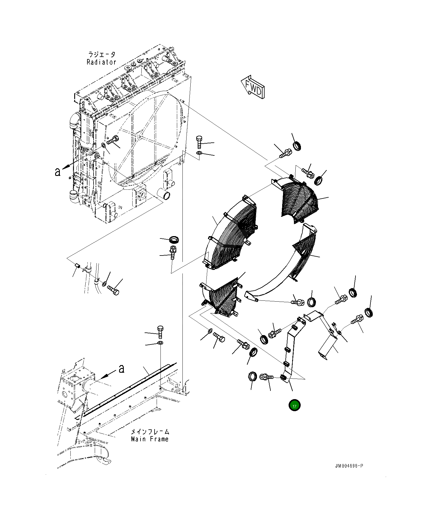 Крышка 561-03-86141 Komatsu