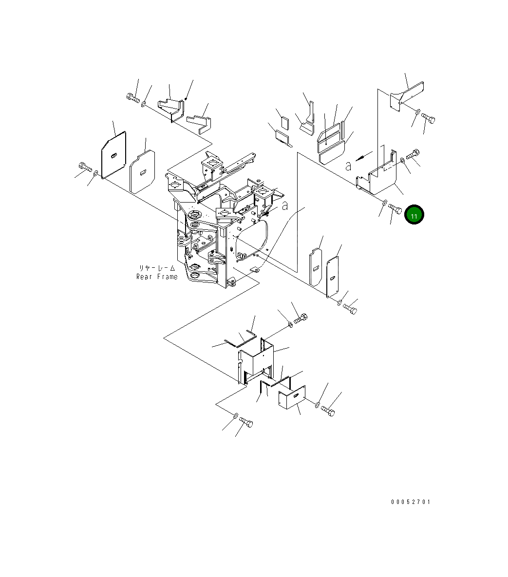 Крышка 425-46-34270 Komatsu