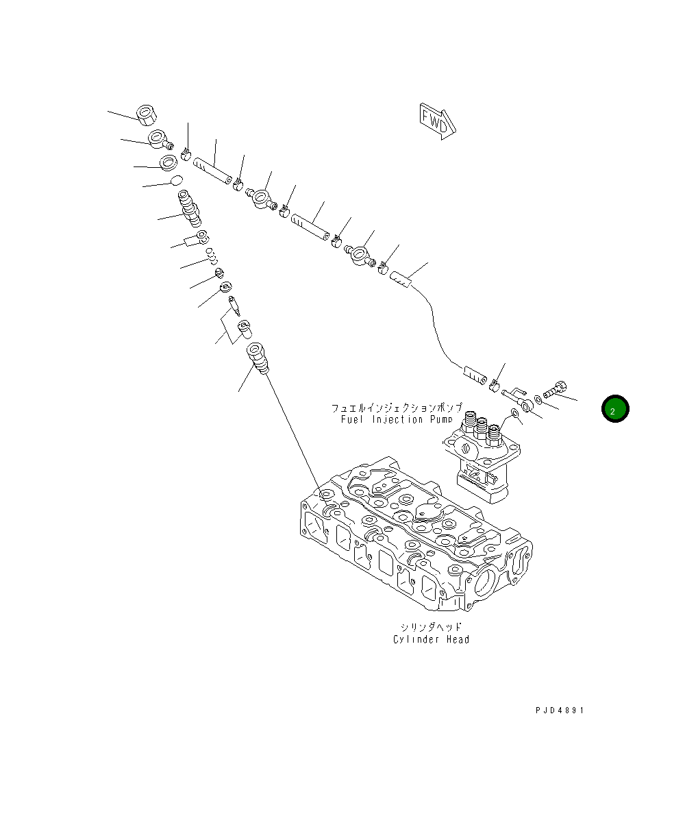 Болт 456-701 Komatsu