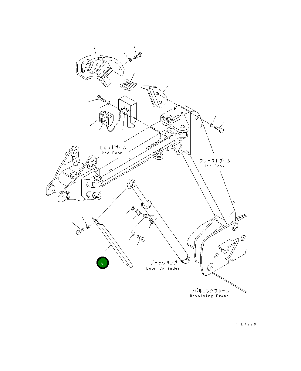 Крышка 21X-70-31540  Komatsu