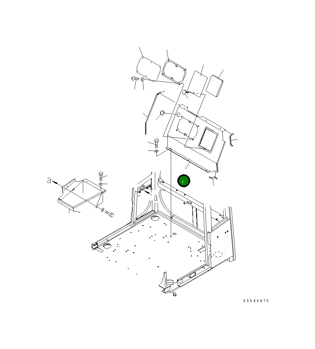Крышка 425-54-33510 Komatsu