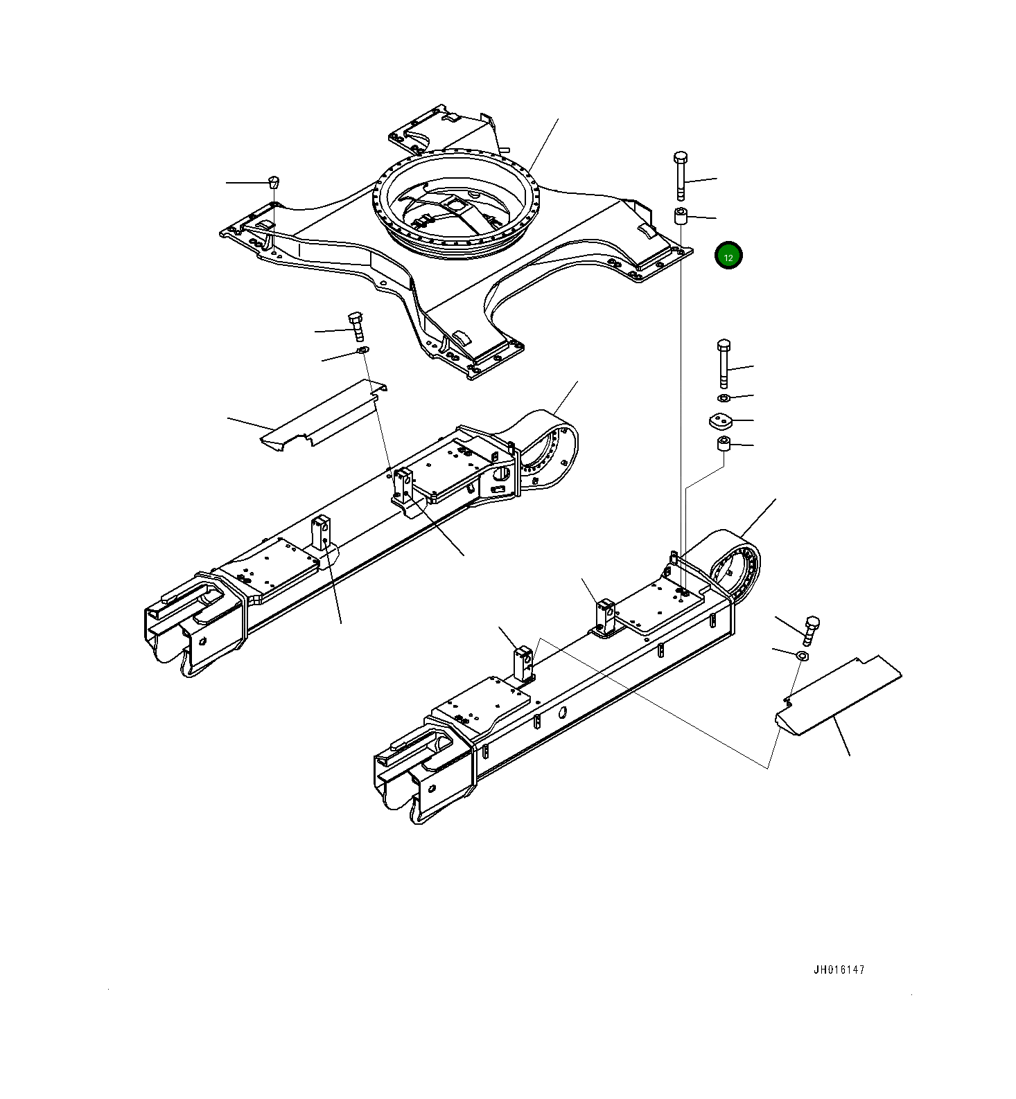 Болт 208-30-12130 Komatsu