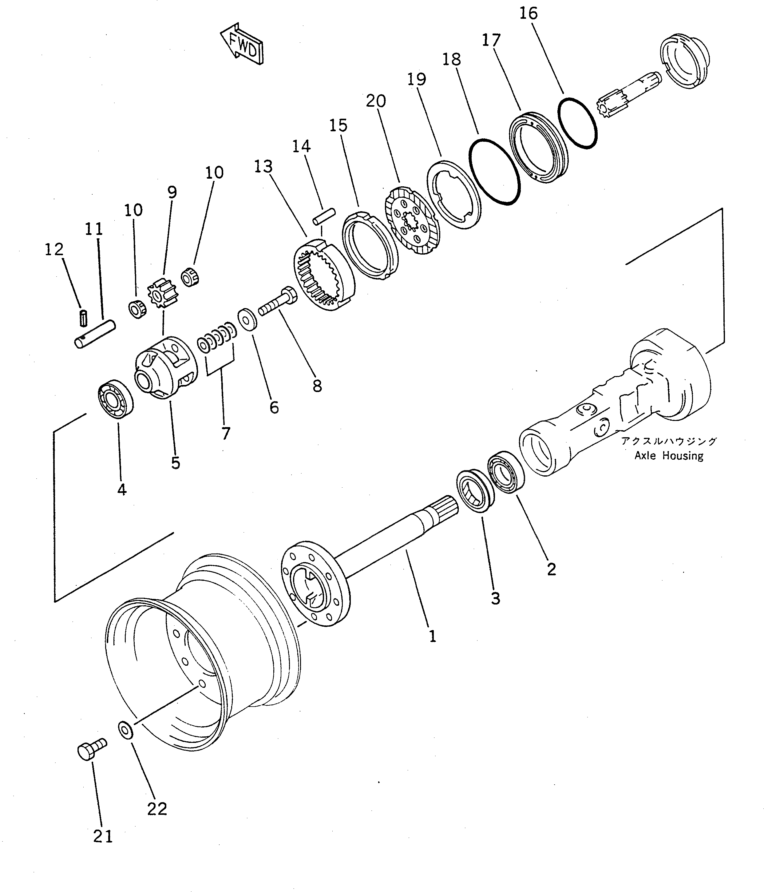 Болт 417-22-12910  Komatsu