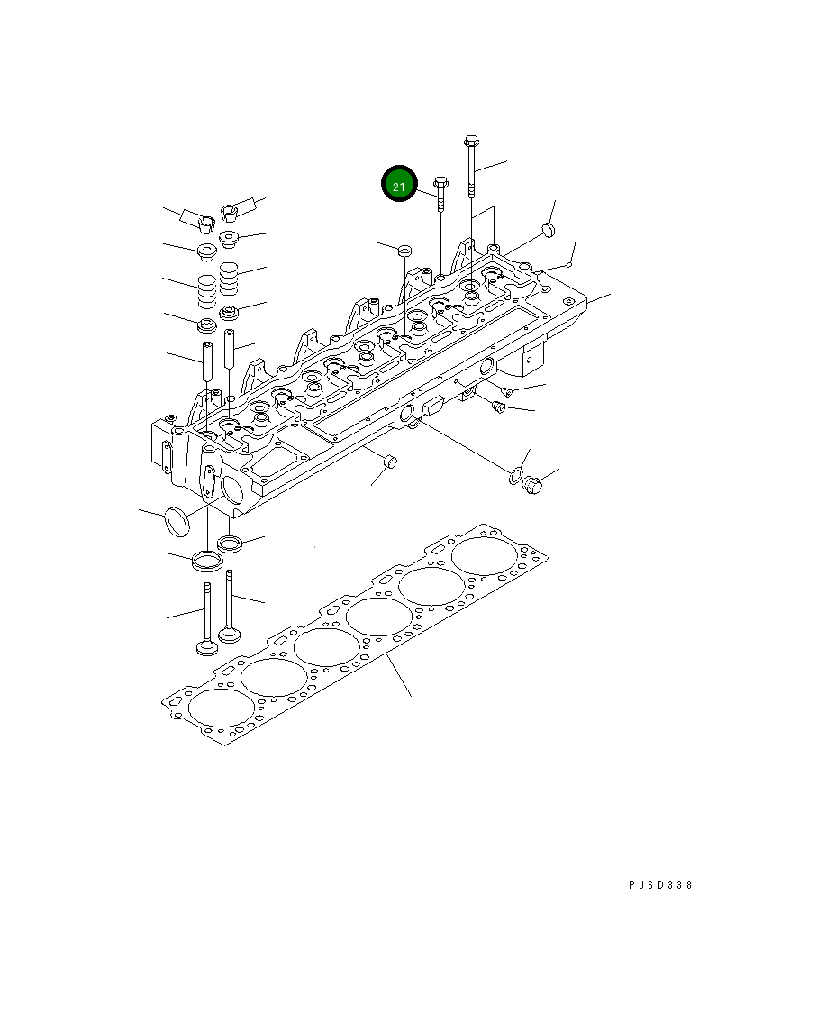 Болт 6742-01-3270 Komatsu