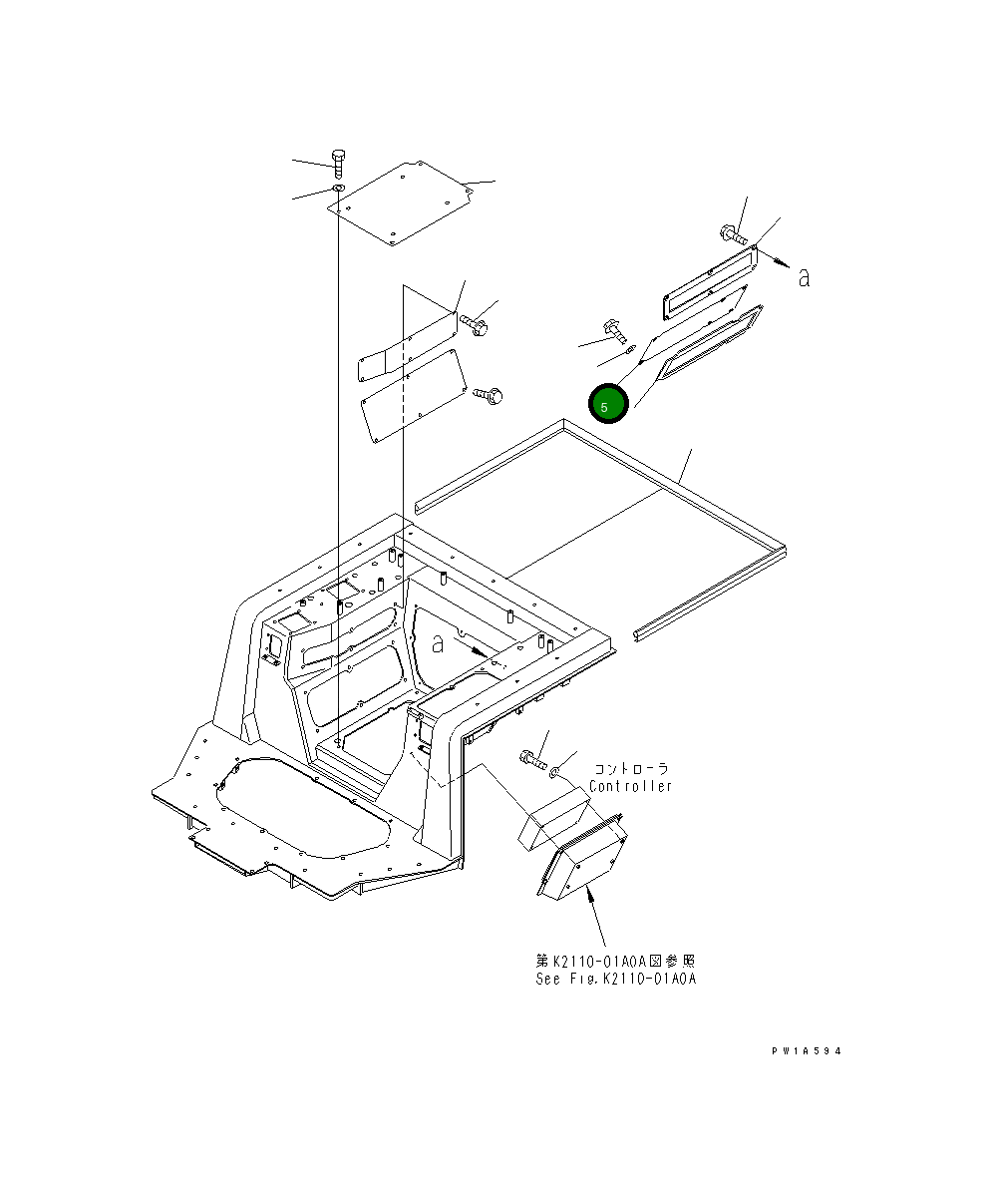 Крышка 17A-54-25130 Komatsu