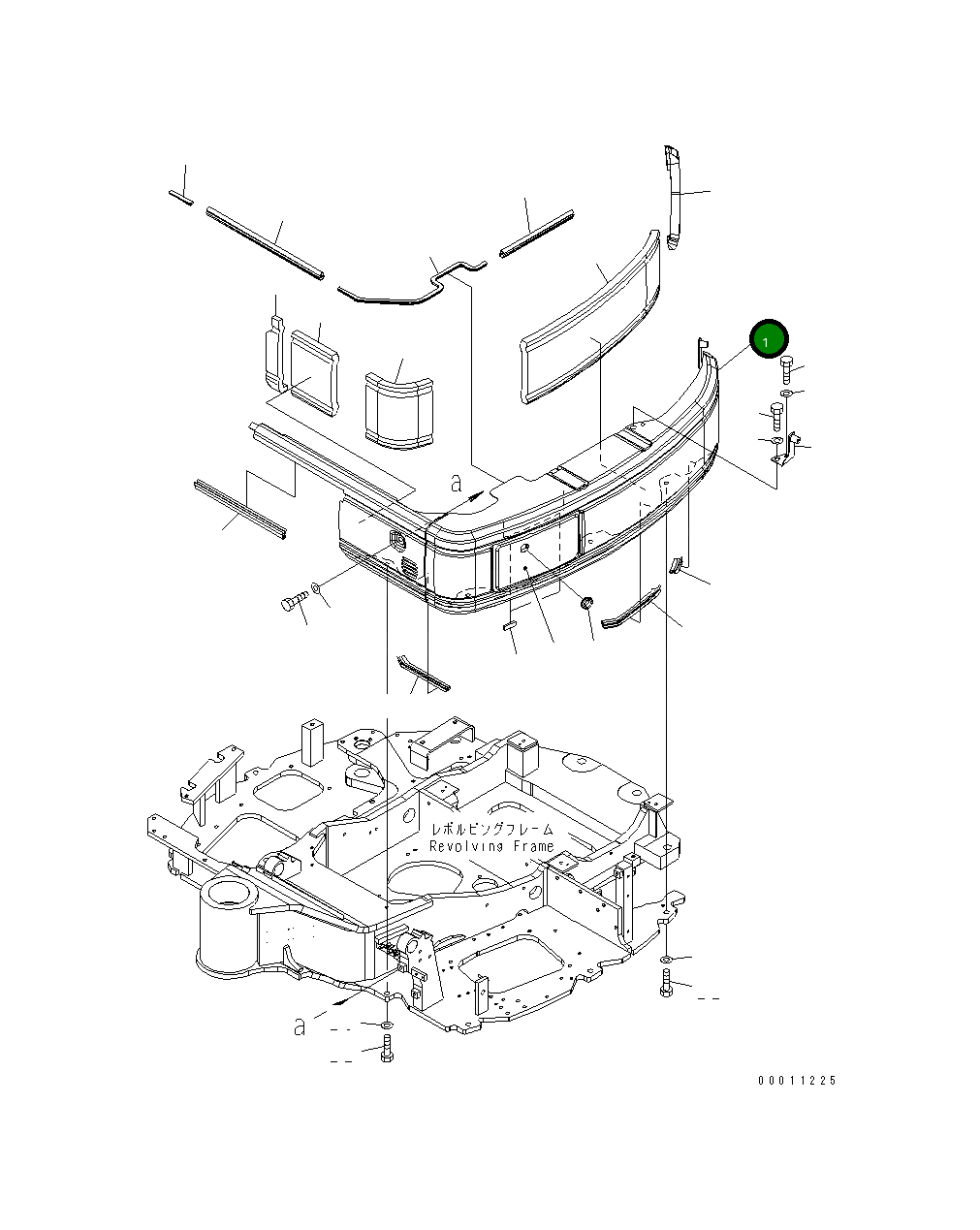 Крышка 22M-54-21414 Komatsu