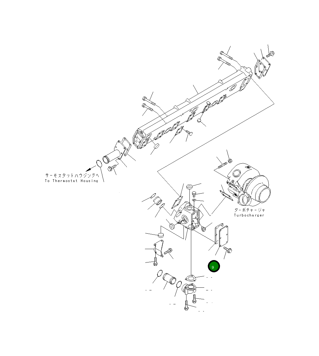 Крышка 6215-15-5530 Komatsu