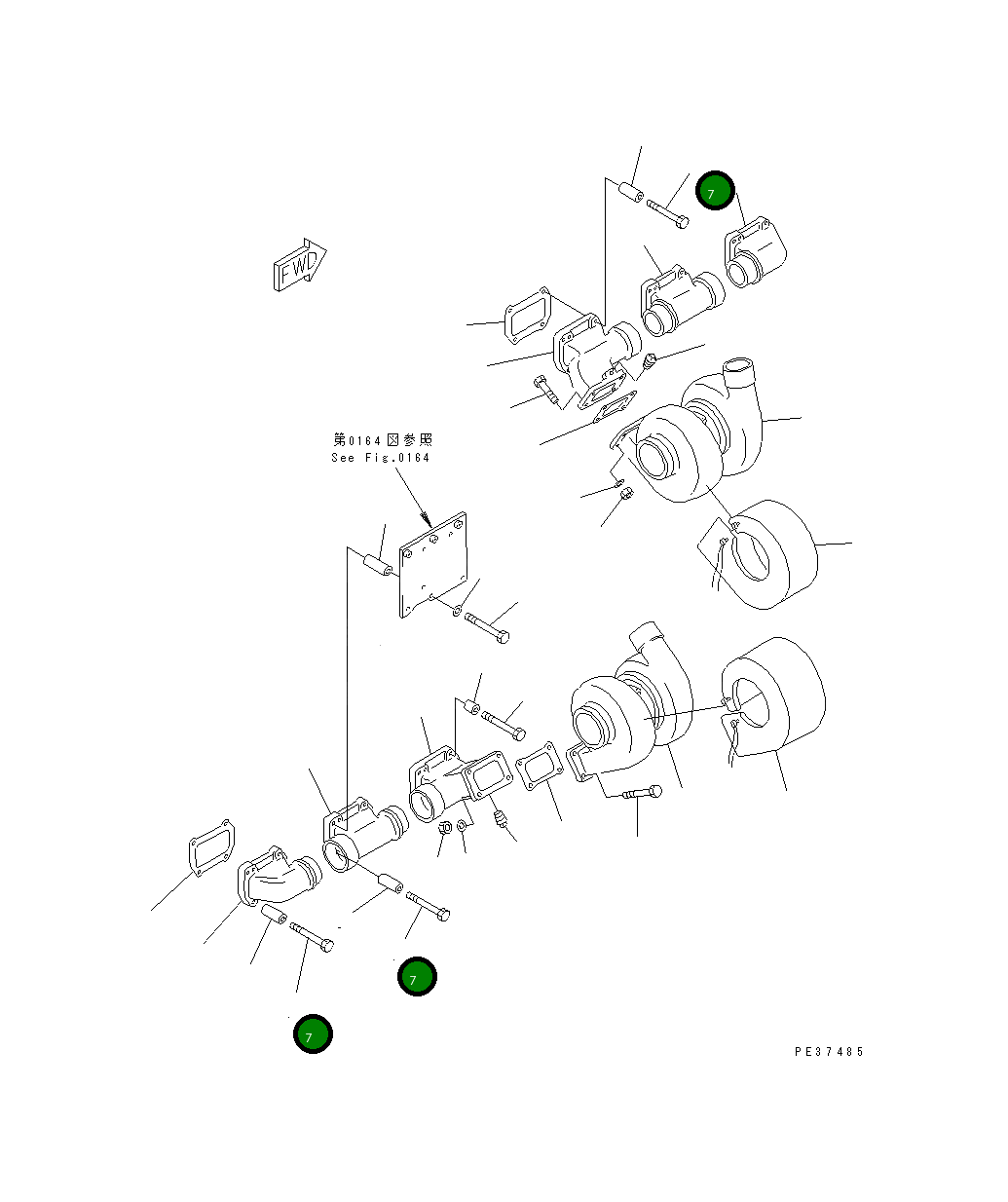 Болт 01011-61200  Komatsu