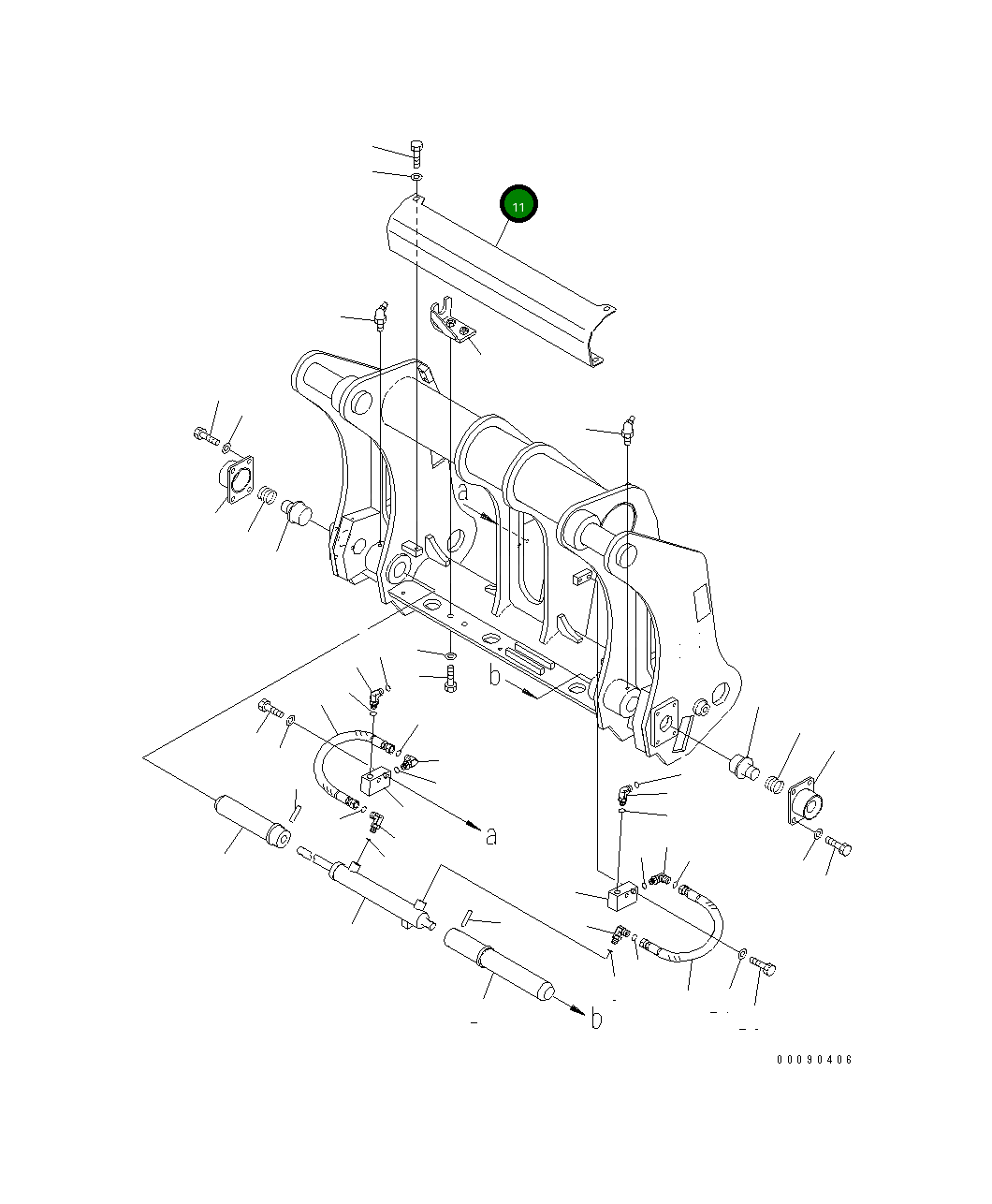 Крышка 417-T81-4280  Komatsu