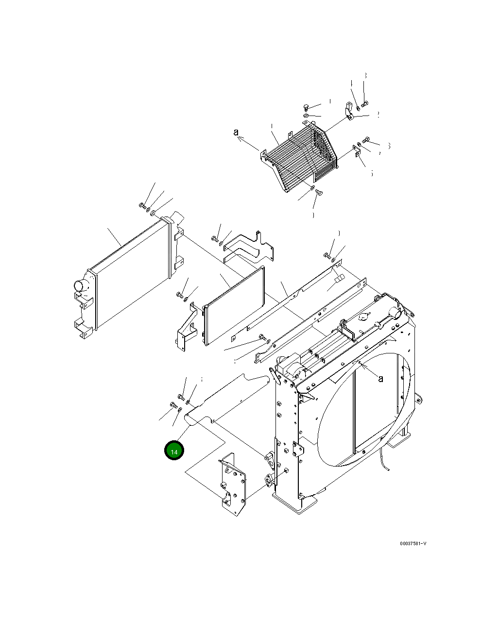 Крышка 207-03-75471 Komatsu