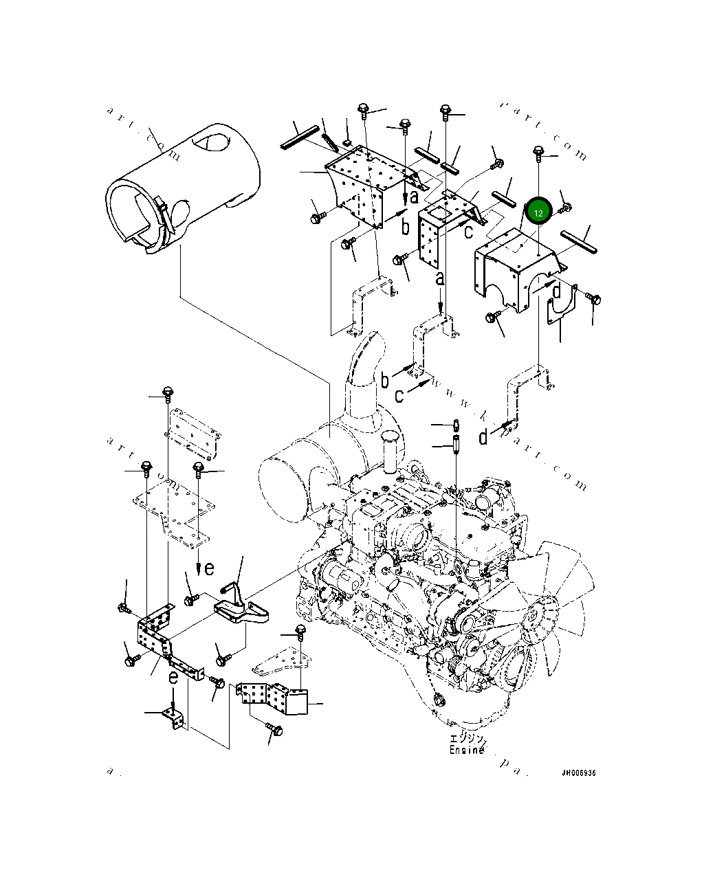 Крышка 20Y-01-41650 Komatsu