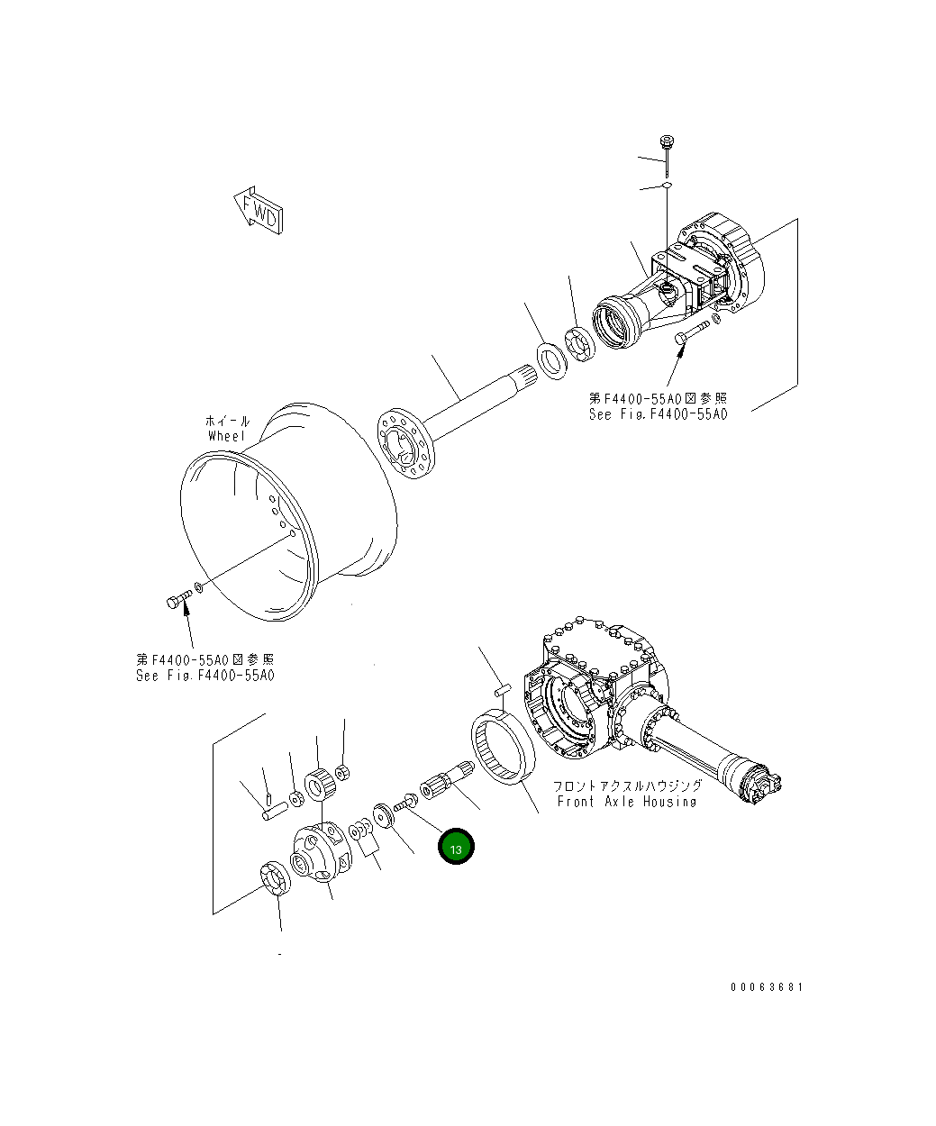 Болт 01438-02000 Komatsu