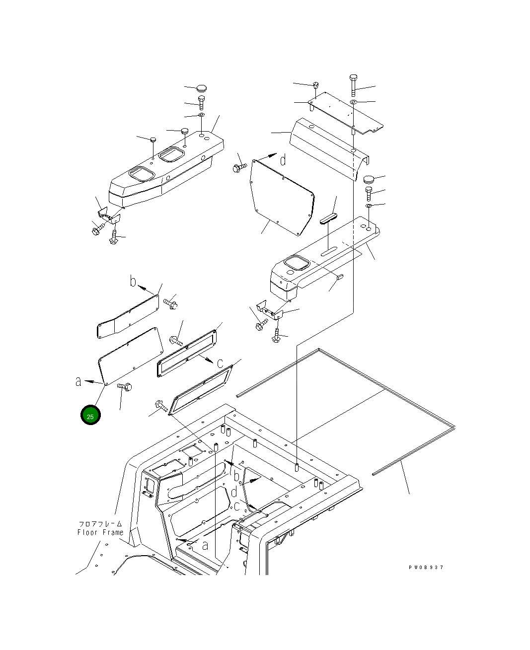 Крышка 14X-54-26350 Komatsu