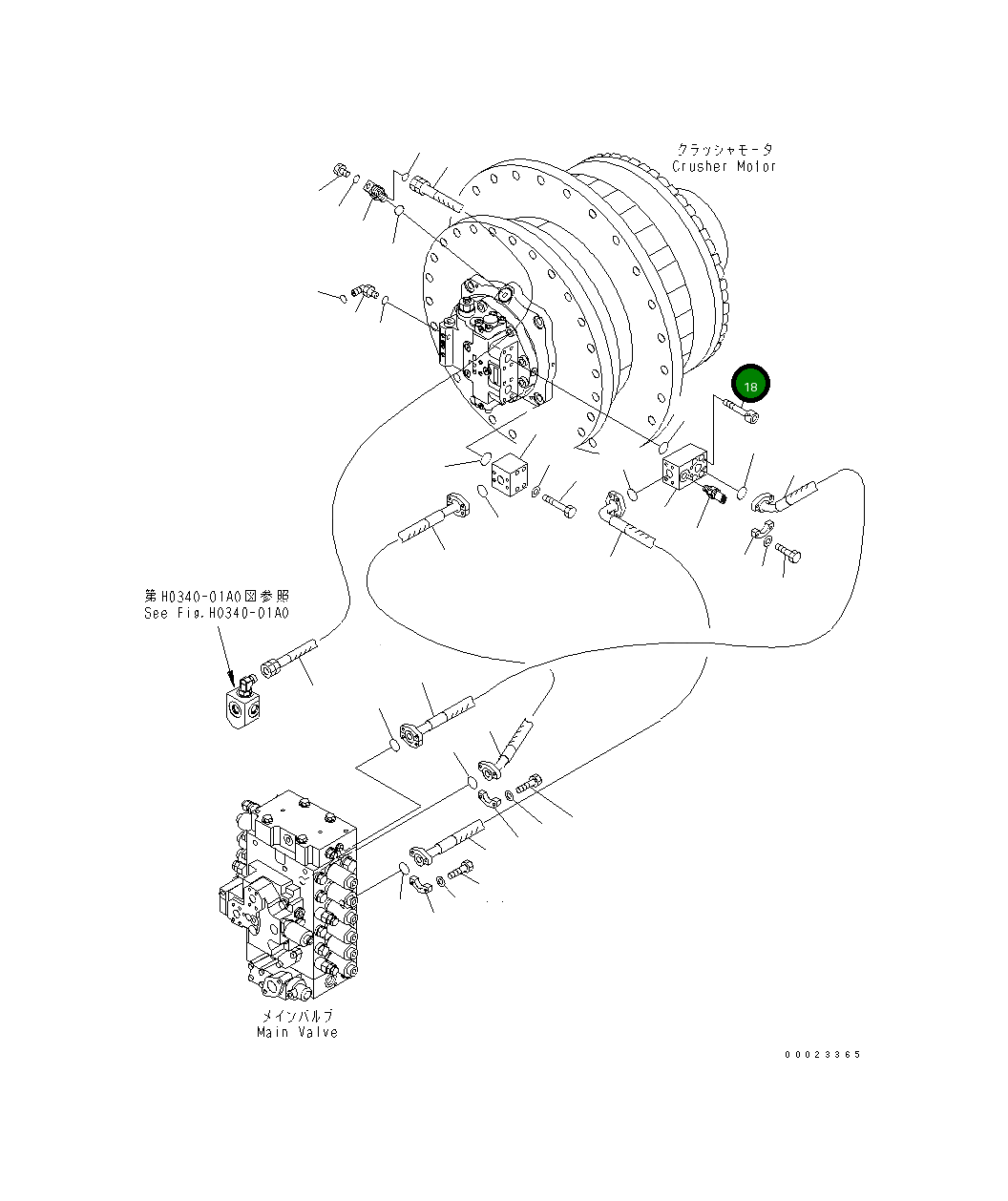 Болт 01252-31265 Komatsu