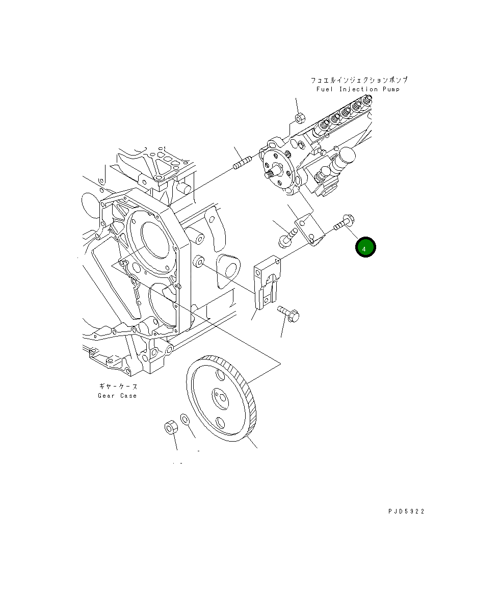 Болт 6735-61-3810 Komatsu