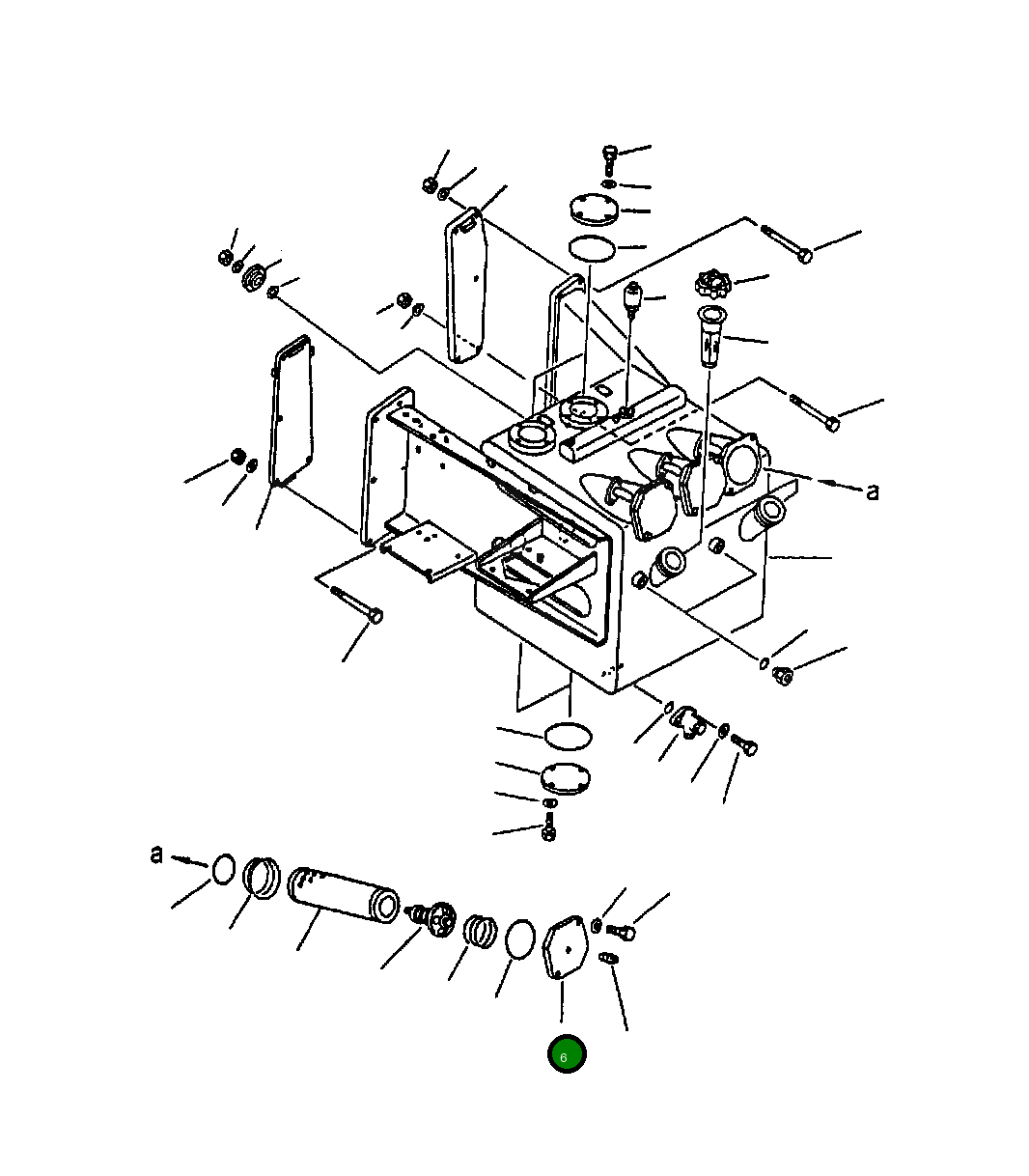 Крышка 561-60-61150  Komatsu