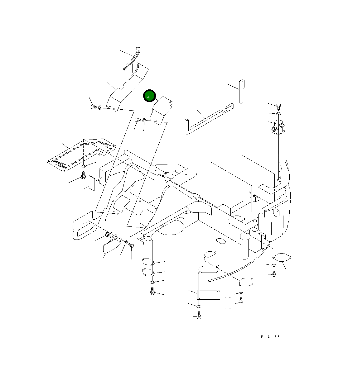 Крышка 21W-46-21231 Komatsu