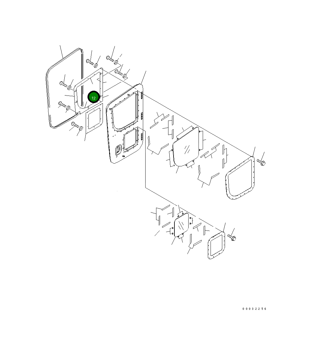 Крышка 207-54-79470 Komatsu