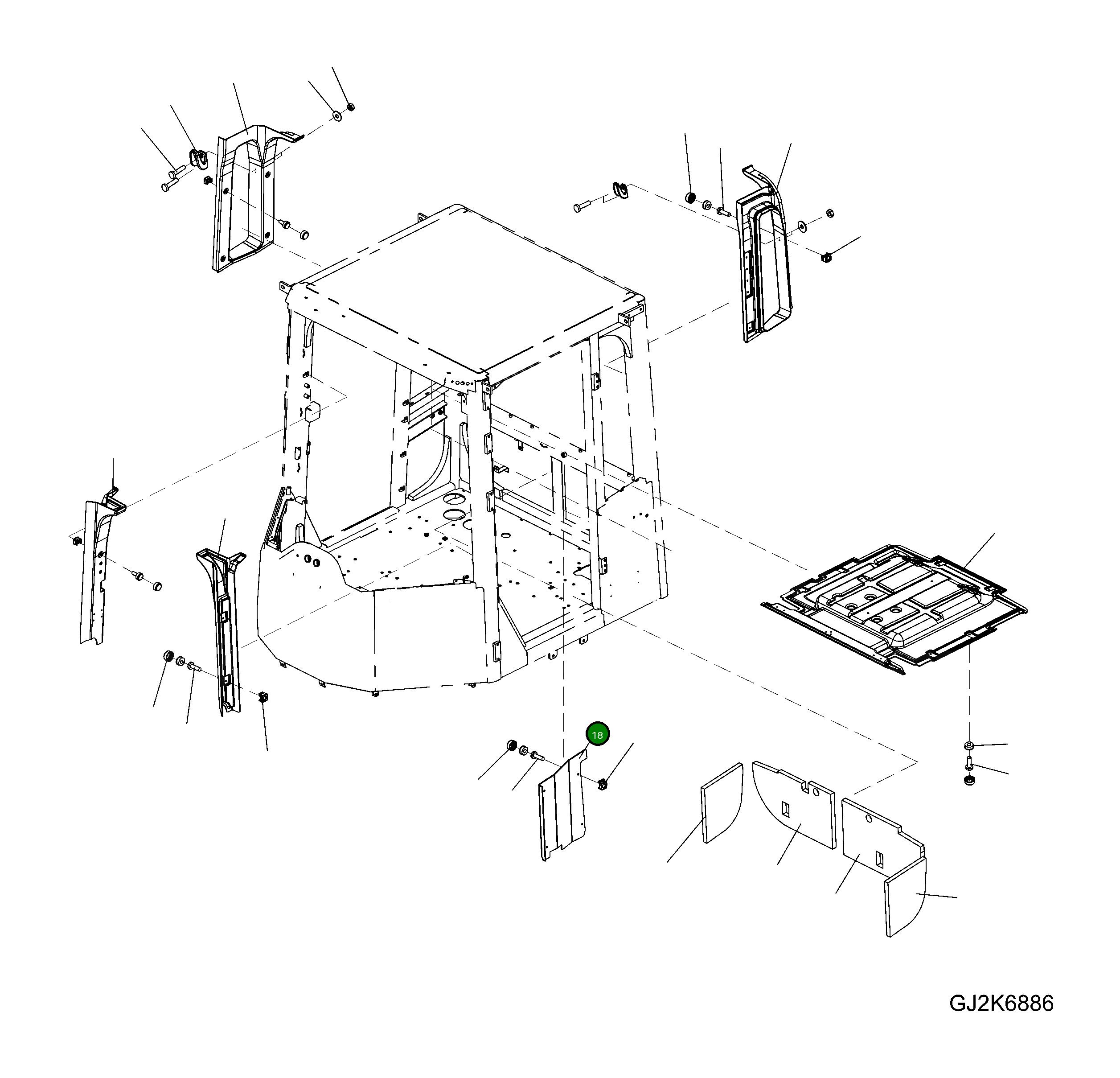 Крышка 423-56-H1M51 Komatsu