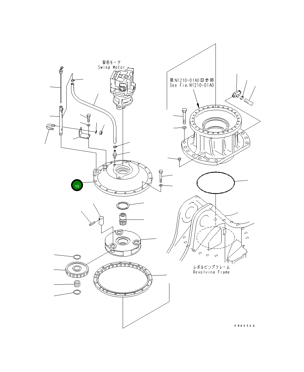 Крышка 209-26-71221  Komatsu