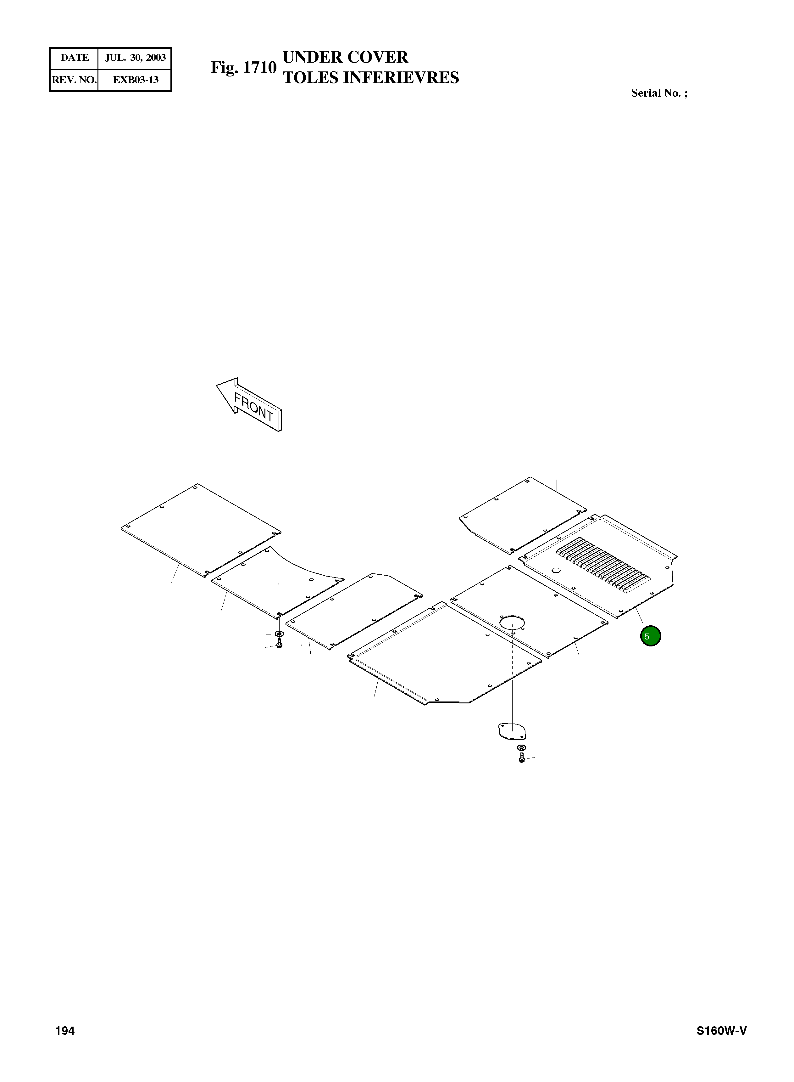 Крышка 2621-3628B  Komatsu