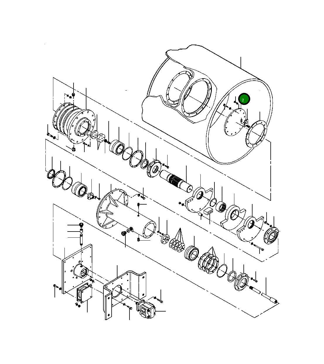 Крышка 1430 449 H1 Komatsu
