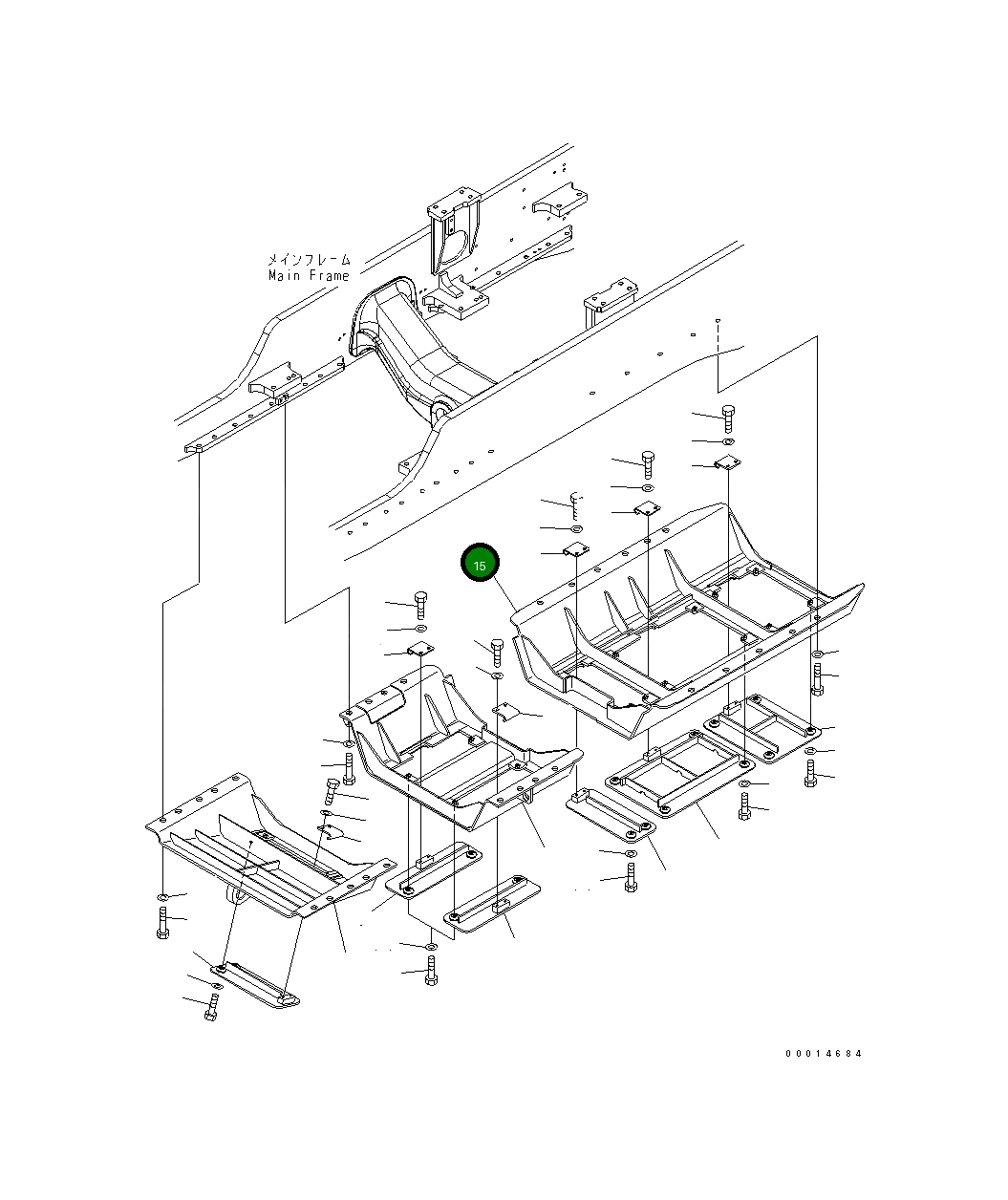 Крышка 154-54-76330 Komatsu